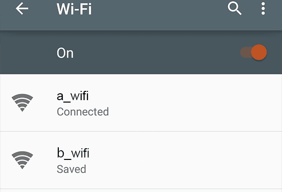 「Wi-FREE_Wi-Fi_and_TOKYO」の表示（SSID）がなくなったことを確認している画面の画像