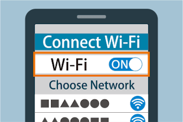 Wi-FiをONにした画像